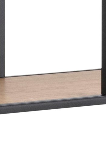 ACT NORDIC Seaford bogreol - natur papir vildeg og sort metal