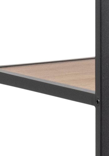 ACT NORDIC Seaford bogreol - natur papir vildeg og sort metal