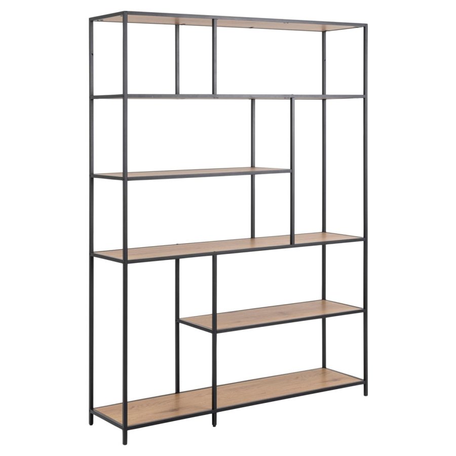 ACT NORDIC Seaford bogreol - natur papir vildeg og sort metal