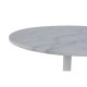 ACT NORDIC Tarifa spisebord, rund - hvid Guangxi marmor og hvid metal (110)