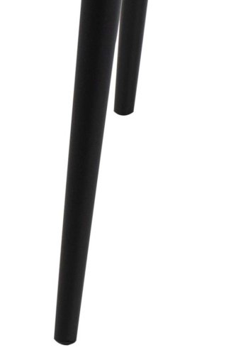 ACT NORDIC Wilma spisebord, kvadratisk - natur vildeg melamin og sort metal (80x80)