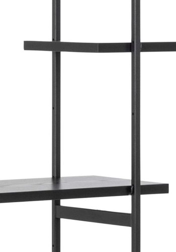 ACT NORDIC Angus reol, m. 1 skydelge - sort ask melamin og sort metal