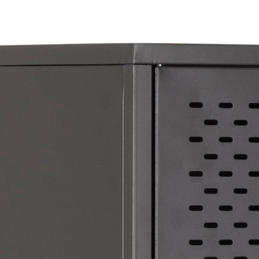 ACT NORDIC Newcastle skab, m. 2 mesh lger - sort metal