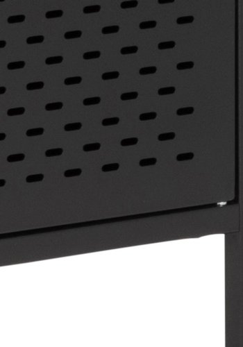 ACT NORDIC Newcastle skab, m. 2 mesh lger - sort metal