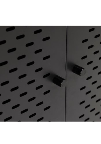 ACT NORDIC Newcastle skab, m. 2 mesh lger - sort metal