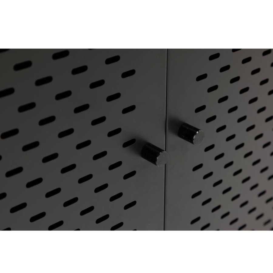 ACT NORDIC Newcastle skab, m. 2 mesh lger - sort metal