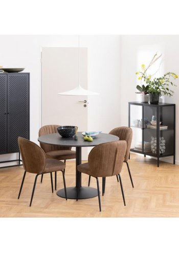 ACT NORDIC Newcastle skab, m. 2 mesh lger - sort metal