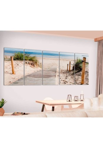 ARTGEIST Beach After Rain billede - multifarvet print (80x200)