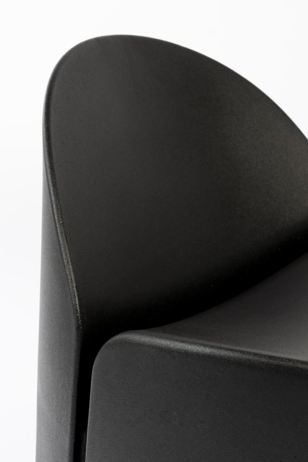 ZUIVER Bloom udendrs loungestol - sort genanvendt exopixel