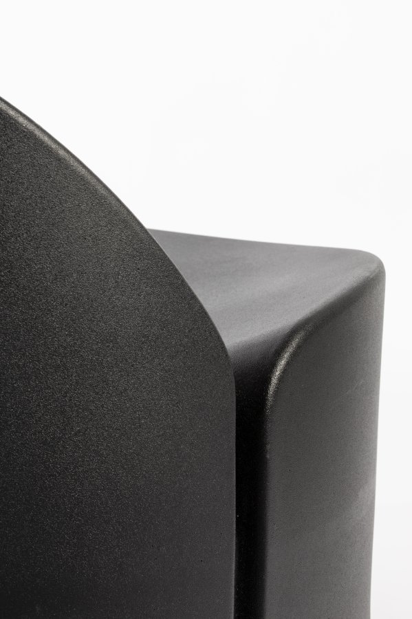 ZUIVER Bloom udendrs loungestol - sort genanvendt exopixel