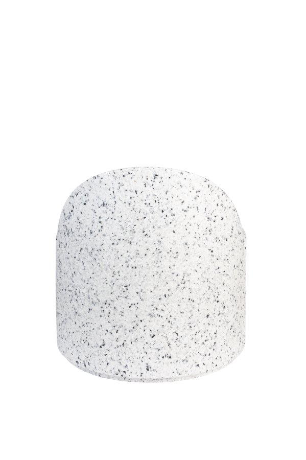 ZUIVER Bloom udendrs loungestol - hvid terrazzo genanvendt exopixel