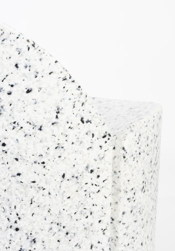 ZUIVER Bloom udendrs loungestol - hvid terrazzo genanvendt exopixel
