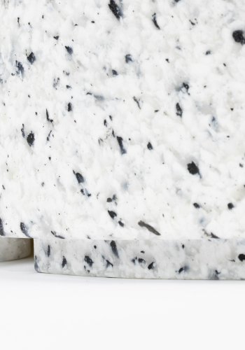 ZUIVER Bloom udendrs loungestol - hvid terrazzo genanvendt exopixel