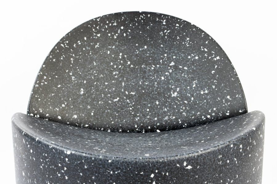 ZUIVER Bloom udendrs loungestol - sort granitlook genanvendt exopixel