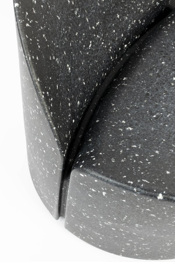 ZUIVER Bloom udendrs loungestol - sort granitlook genanvendt exopixel