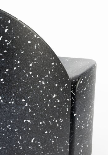 ZUIVER Bloom udendrs loungestol - sort granitlook genanvendt exopixel