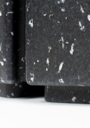 ZUIVER Bloom udendrs loungestol - sort granitlook genanvendt exopixel