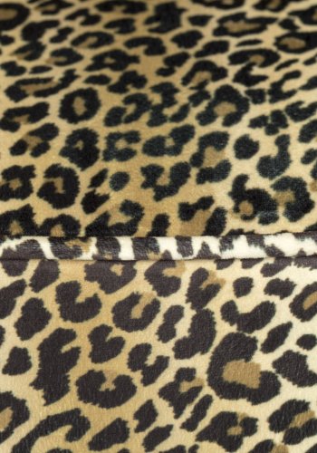 BOLD MONKEY Claws Out spisebordsstol - multifarvet panterprint polyester og messing stl