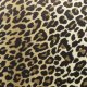 BOLD MONKEY Claws Out spisebordsstol - multifarvet panterprint polyester og messing stl