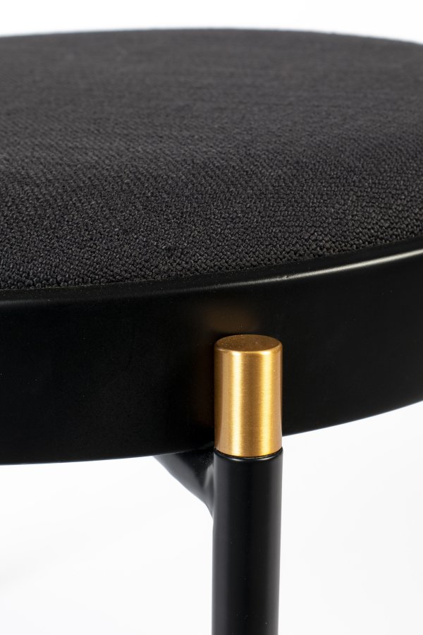 BOLD MONKEY Don't Stop The Webbing spisebordsstol - natur rattan, sort bgetr, polyester og jern