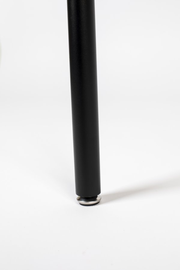 BOLD MONKEY Don't Stop The Webbing spisebord, rund - sort finér, rattan og sort jern (180x90)