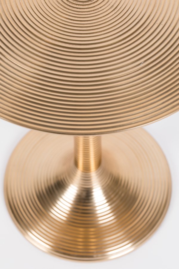 BOLD MONKEY Hypnotising Round sidebord, rund - guld aluminium (37)