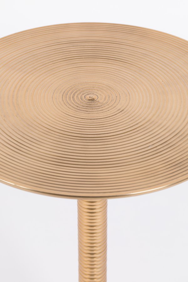 BOLD MONKEY Hypnotising Round sidebord, rund - guld aluminium (37)