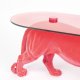 BOLD MONKEY Dope as hell sofabordet - rgsort glas og pink panter harpiks (90x40)