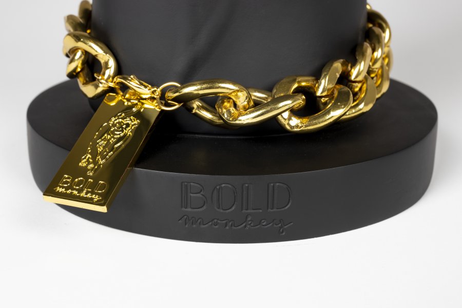 BOLD MONKEY Fother Mucker sidebord, rund - sort glas og harpiks (40)