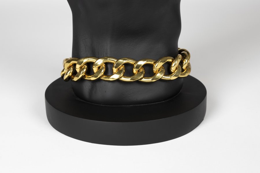 BOLD MONKEY Fother Mucker sidebord, rund - sort glas og harpiks (40)