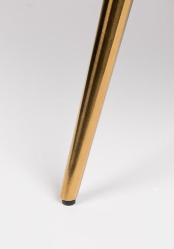 BOLD MONKEY So Curvy loungestol, m. armln - mrkegrn fljl polyester og guld stl