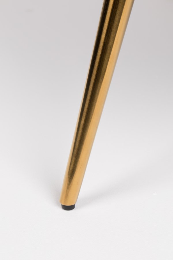 BOLD MONKEY So Curvy loungestol, m. armln - mrkegrn fljl polyester og guld stl