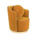 BOLD MONKEY Sassy Granny drejestol, m. armln og pude - okkergul fljl polyester og messing stl
