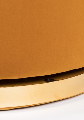 BOLD MONKEY Sassy Granny drejestol, m. armln og pude - okkergul fljl polyester og messing stl