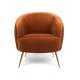 BOLD MONKEY So Curvy loungestol, m. armln - orange fljl polyester og guld stl