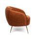 BOLD MONKEY So Curvy loungestol, m. armln - orange fljl polyester og guld stl