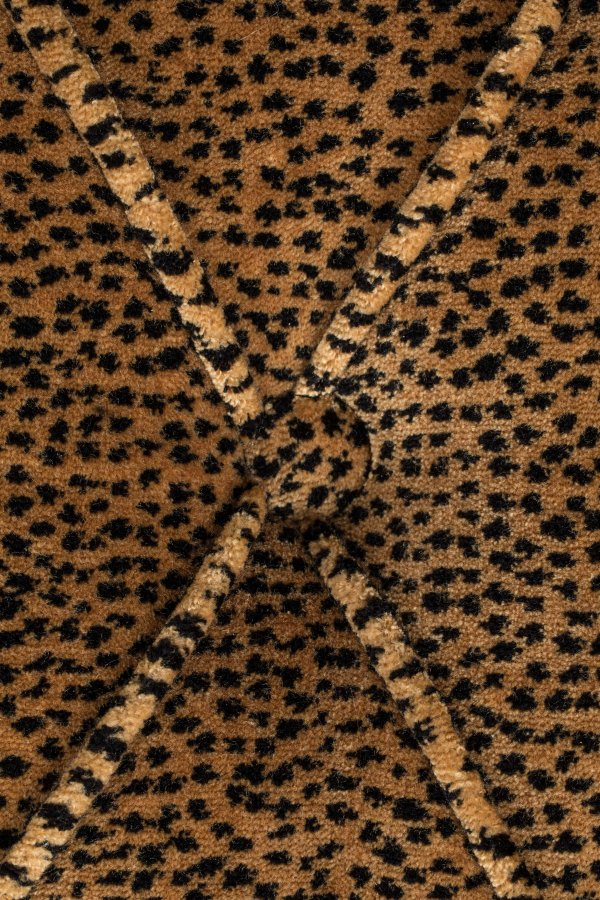 BOLD MONKEY Too Pretty To Sit On Panther sofa, m. nitter - brun panterprint fljl stof/messing stl