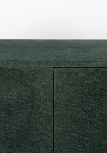 BOLD MONKEY Ava Morgana barskab, m. 2 lger, 1 skuffe, spejl - skovgrn fljl stof og messing stl