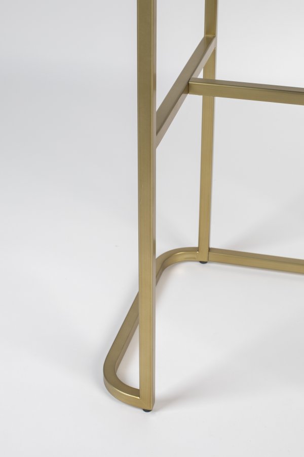 BOLD MONKEY Ava Morgana barskab, m. 2 lger, 1 skuffe, spejl - skovgrn fljl stof og messing stl