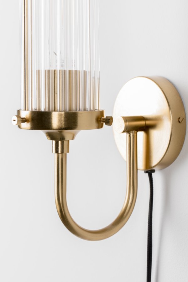 BOLD MONKEY Angel on fire vglampe - klar akryl og messing aluminium