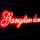 BOLD MONKEY Gangsters don't cry LED neon lysskilt, rektangulr - rd PVC og akryl (40x120)