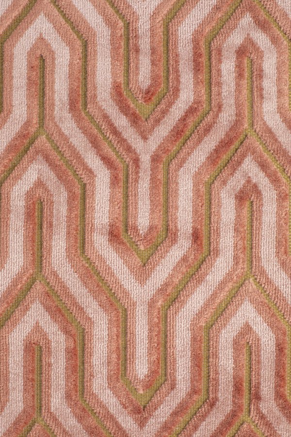 BOLD MONKEY I Feel So Soft Round gulvtppe, m. geometrisk mnster, rund - lyserd stof (200)