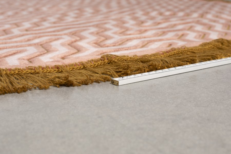 BOLD MONKEY I Feel So Soft Round gulvtppe, m. geometrisk mnster, rund - lyserd stof (200)