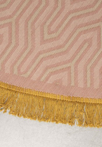 BOLD MONKEY I Feel So Soft Round gulvtppe, m. geometrisk mnster, rund - lyserd stof (200)