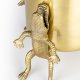 BOLD MONKEY Surrounded by crocodiles vase L, rund - guld aluminium (H:32)
