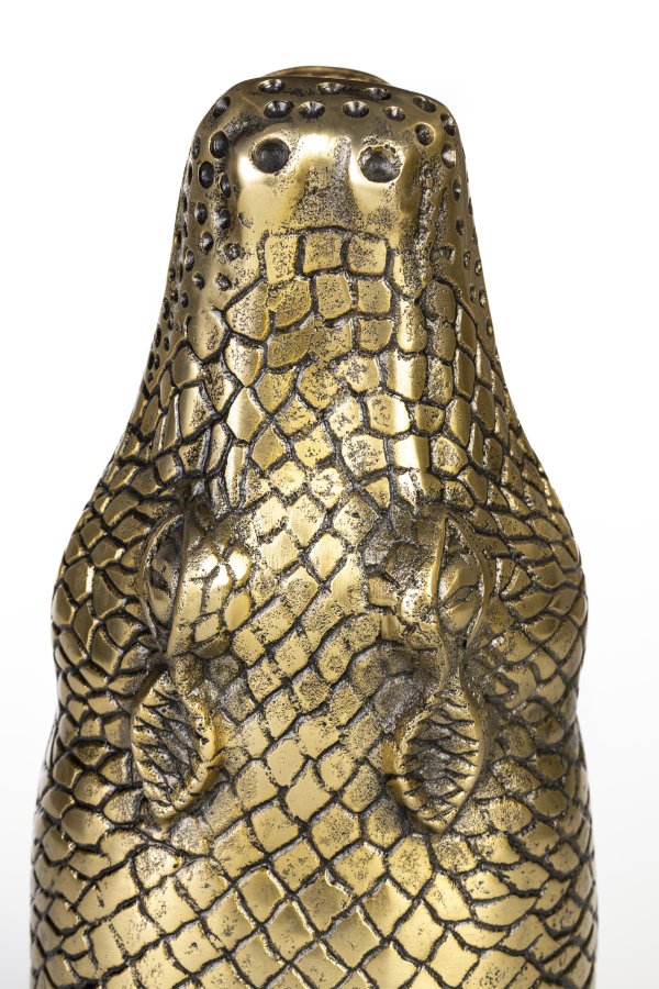BOLD MONKEY See You Later Alligator vase - guld aluminium (H:35)