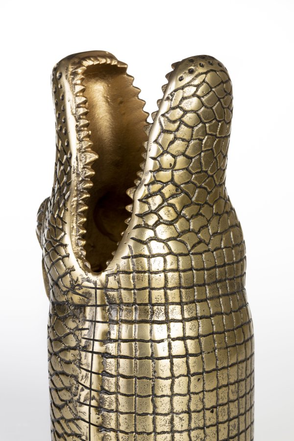 BOLD MONKEY See You Later Alligator vase - guld aluminium (H:35)