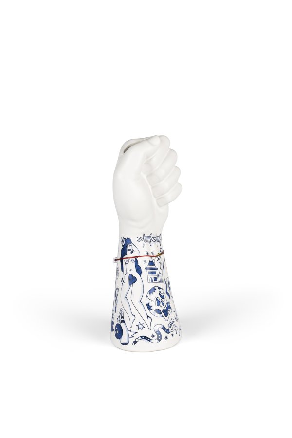 BOLD MONKEY Liberty Matters vase - bl keramik (H:31)