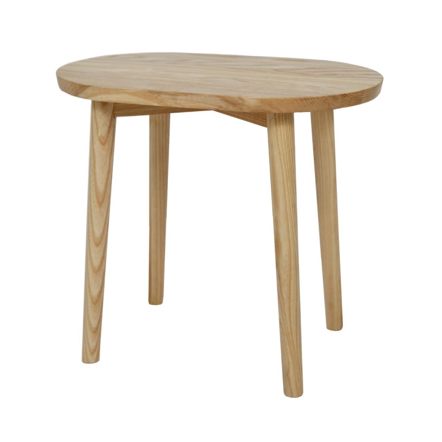 Notch taburet - massiv asketr, oval