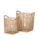 BROSTE COPENHAGEN Safi kurv, m. hank - natur rattan - (st af 2)